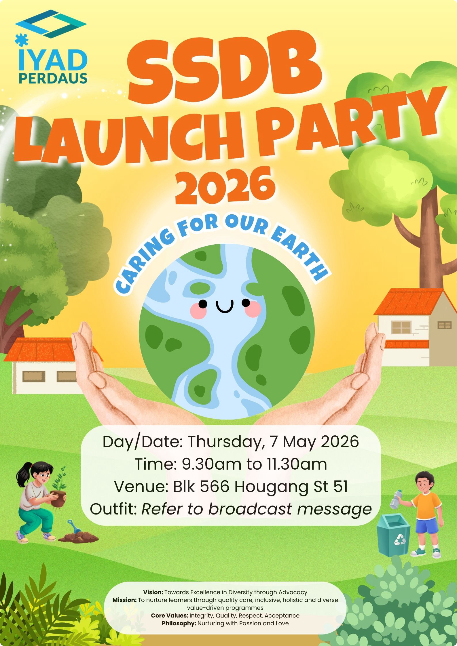 SSDB Launch Party 2026 — Caring For Our Earth!