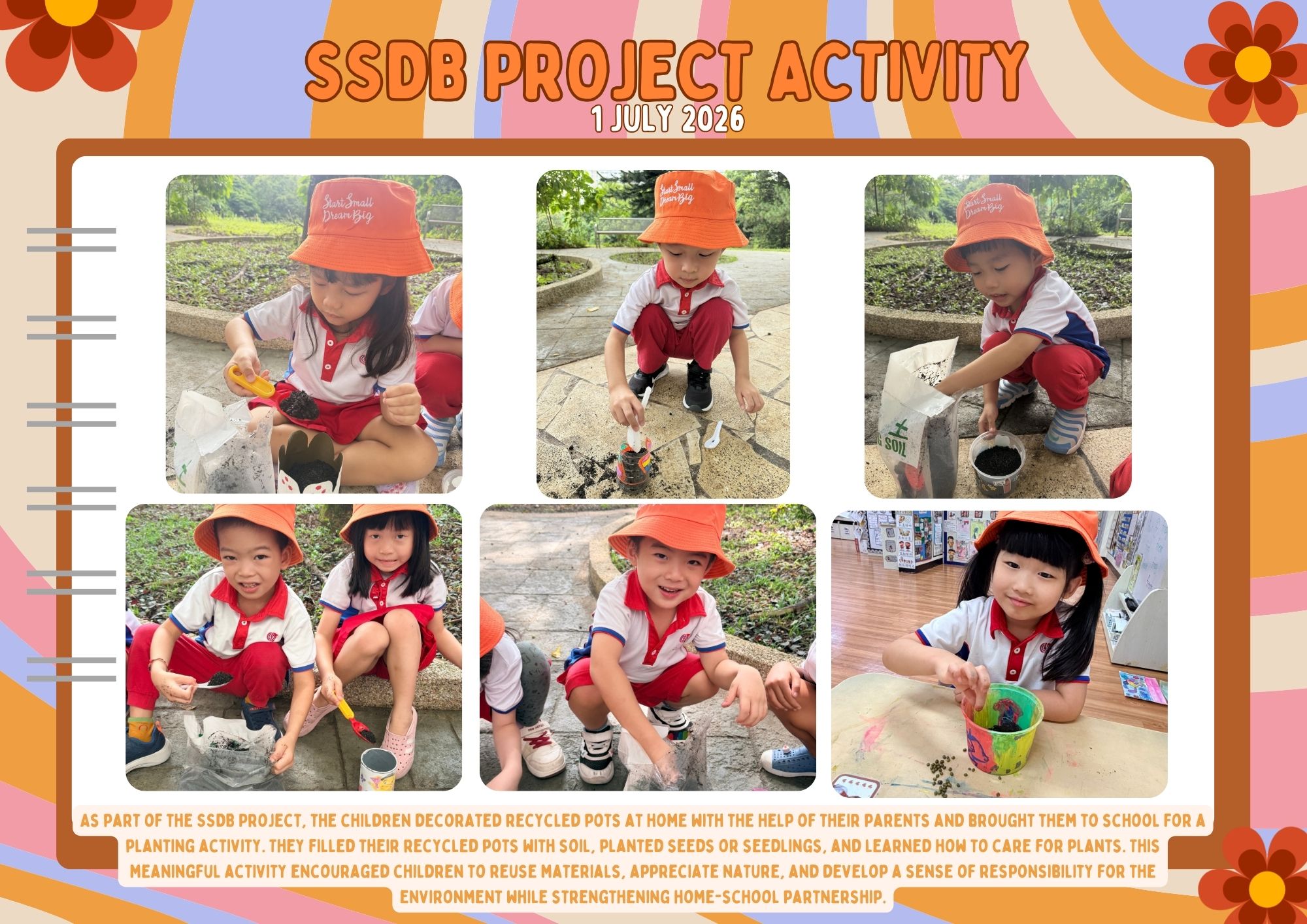 PCF SPARKLETOTS PRESCHOOL @ Bukit Timah Blk 305 Start Small Dream Big - Planting