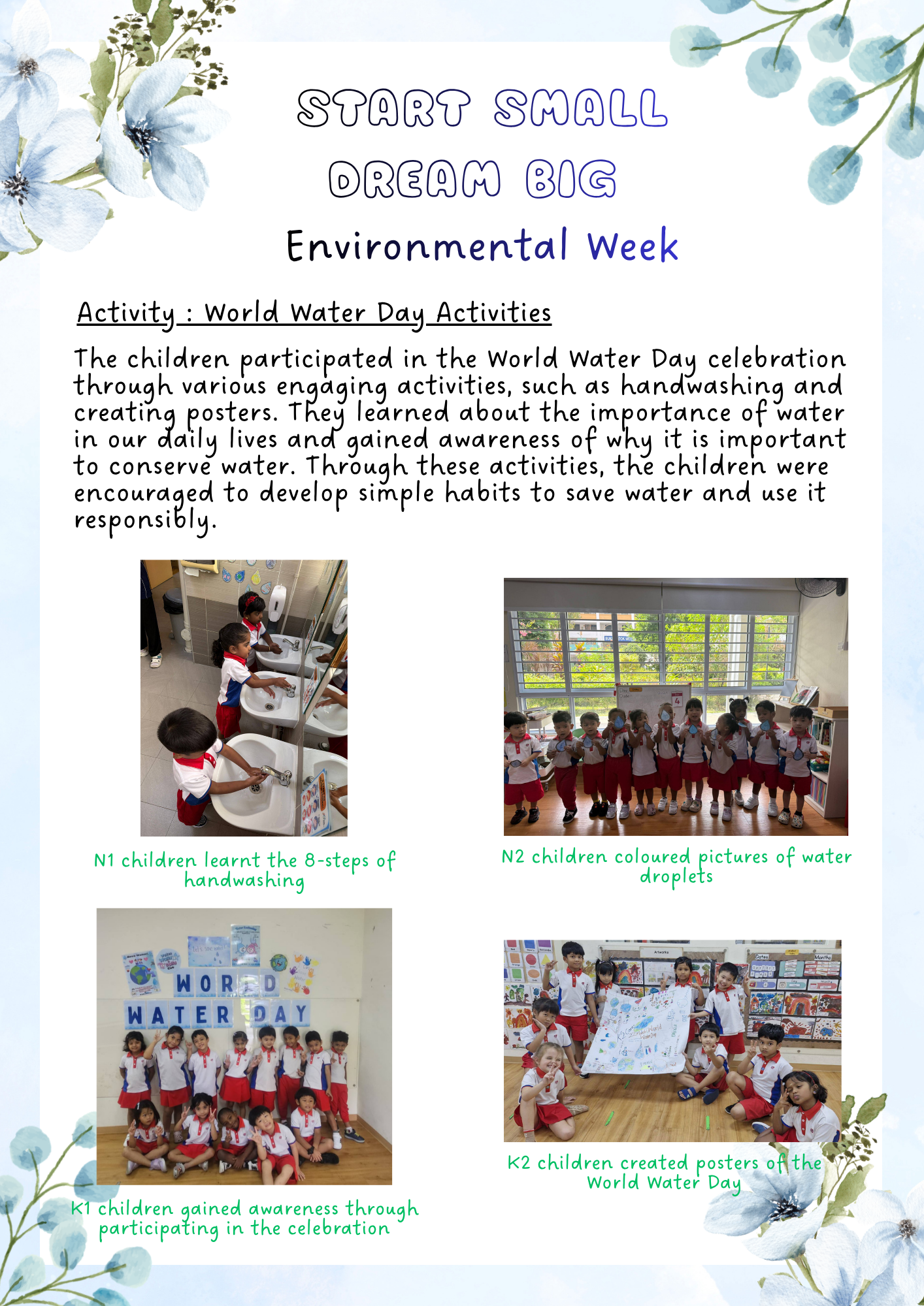 Start Small Dream Big 2026 ; Environmental and Kindness Week — photo 3