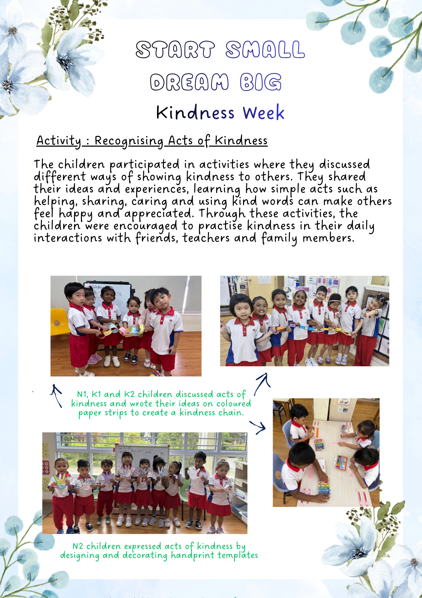 Start Small Dream Big 2026 ; Environmental and Kindness Week — photo 4