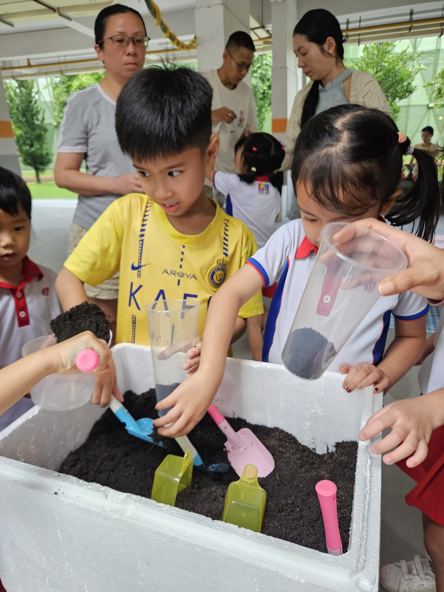SSDB Parents Workshop - Using Recycled Items and Food Waste to Grow vegetables (Xiao Bai Cai) — photo 2