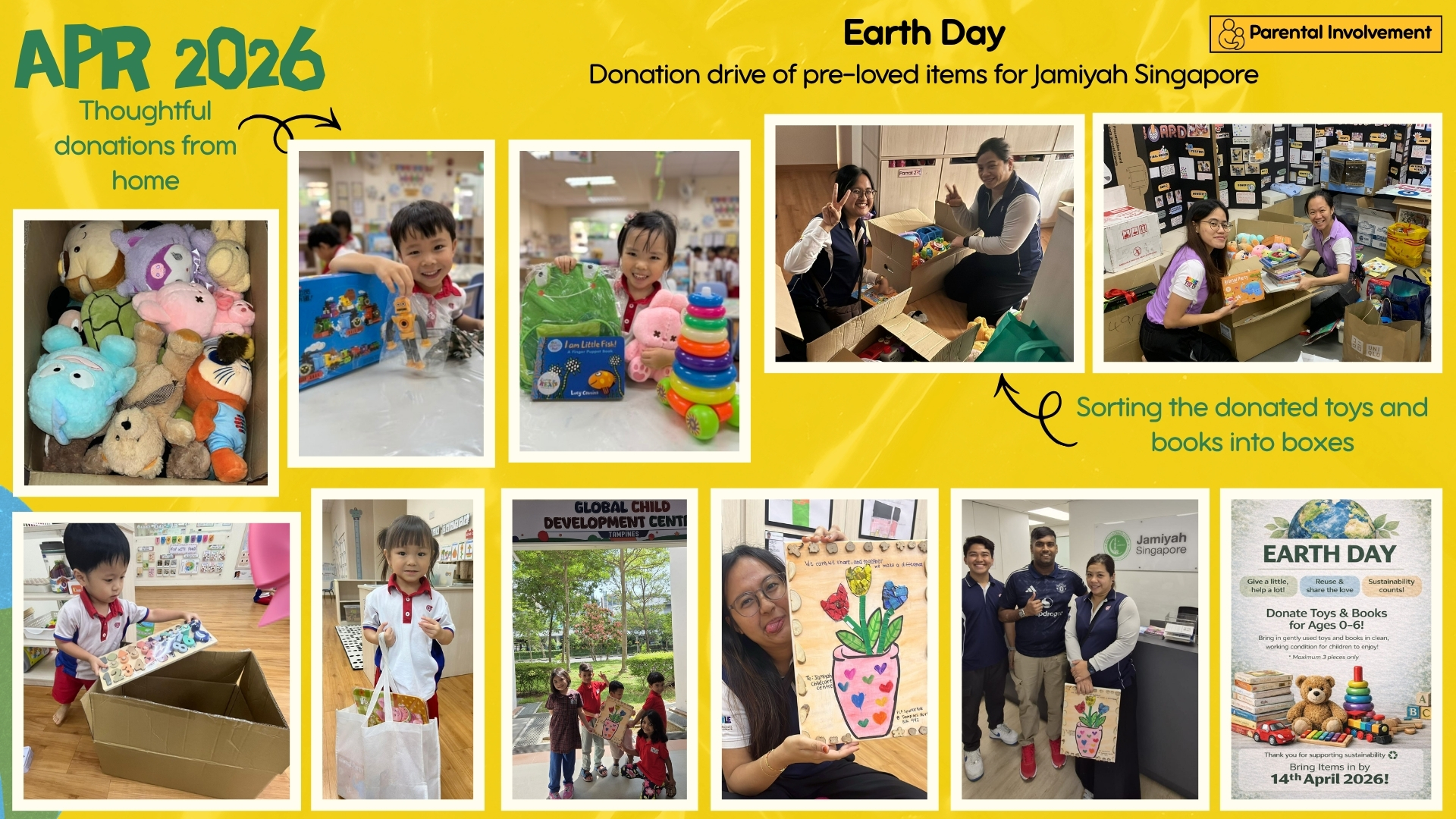 PCF TNCC492 - Earth Day (Donation of preloved items to Jamiyah Singapore)