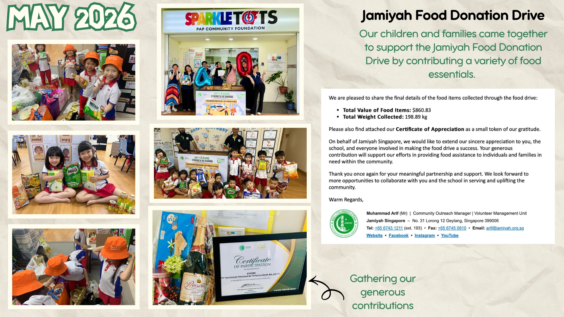 PCF TNCC492 - Jamiyah Food Donation Drive