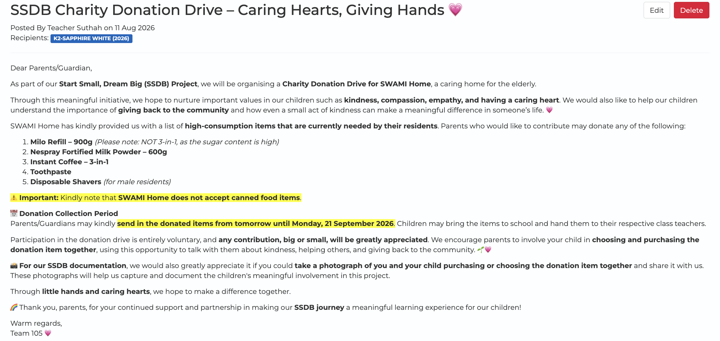 Small Hands, Big Hearts: Sharing Joy with SWAMI Home — photo 2