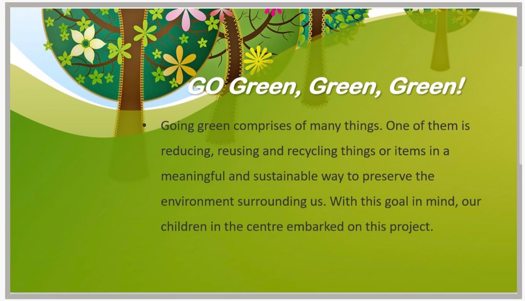 ‘Go, Green, Green, Green!’ Pcf Sparkletots Pre School @ MacPherson Blk 31 — photo 3