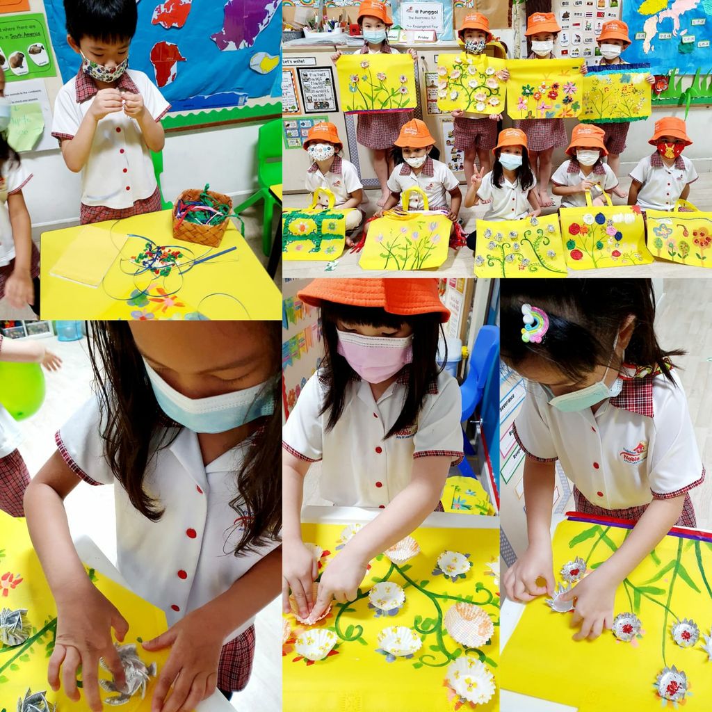 Recyclable Tote Bags Project by Nobleland Arts N Learning Place @ Punggol