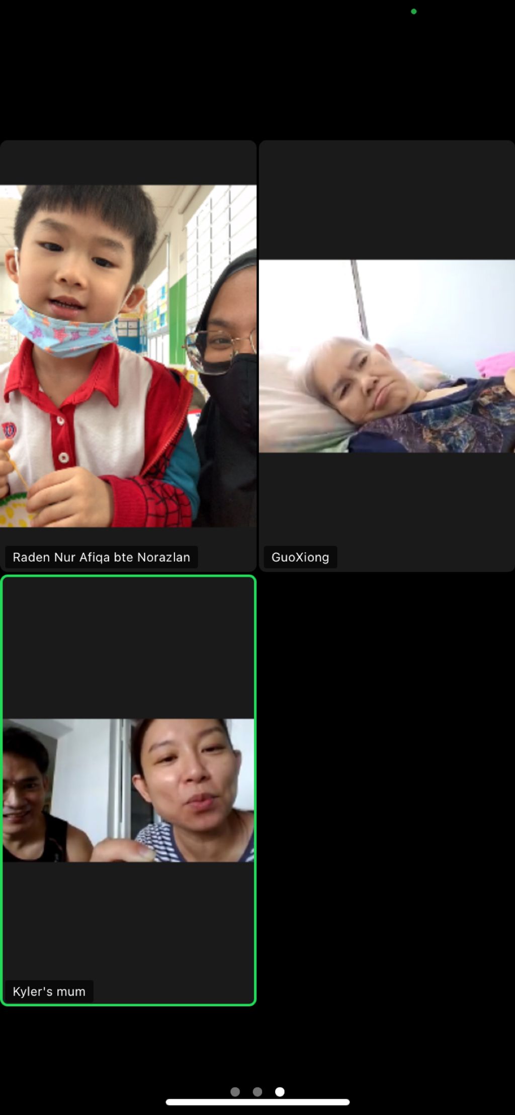 ZOOM session with Parents - Presenting 3D Auction crafts for SSDB Fundraising Event
