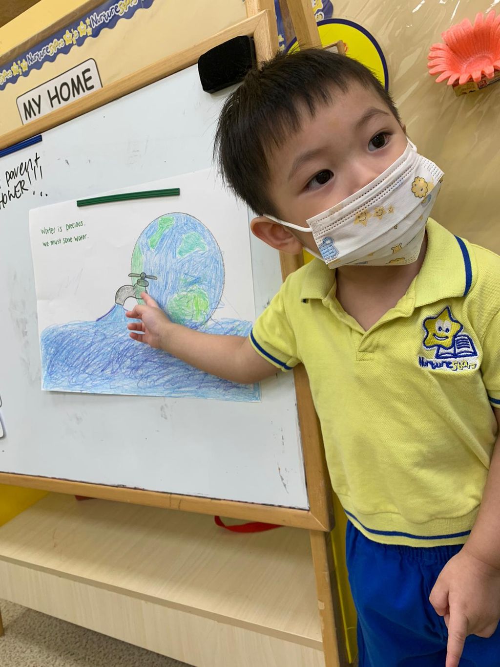 RE: NurtureStars Preschool at SAFRA Punggol's #GoBlue4SG World Water Day celebration 2021 — photo 3