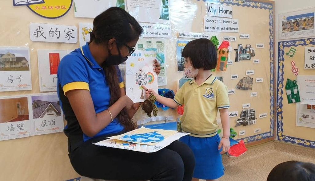 RE: NurtureStars Preschool at SAFRA Punggol's #GoBlue4SG World Water Day celebration 2021 — photo 7