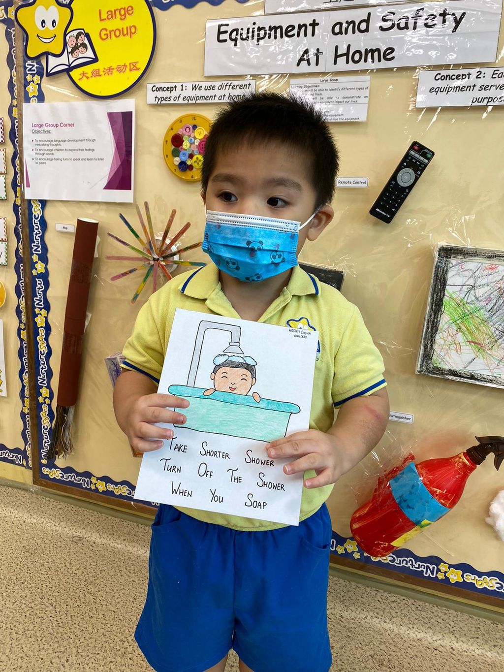 RE: NurtureStars Preschool at SAFRA Punggol's #GoBlue4SG World Water Day celebration 2021 — photo 1