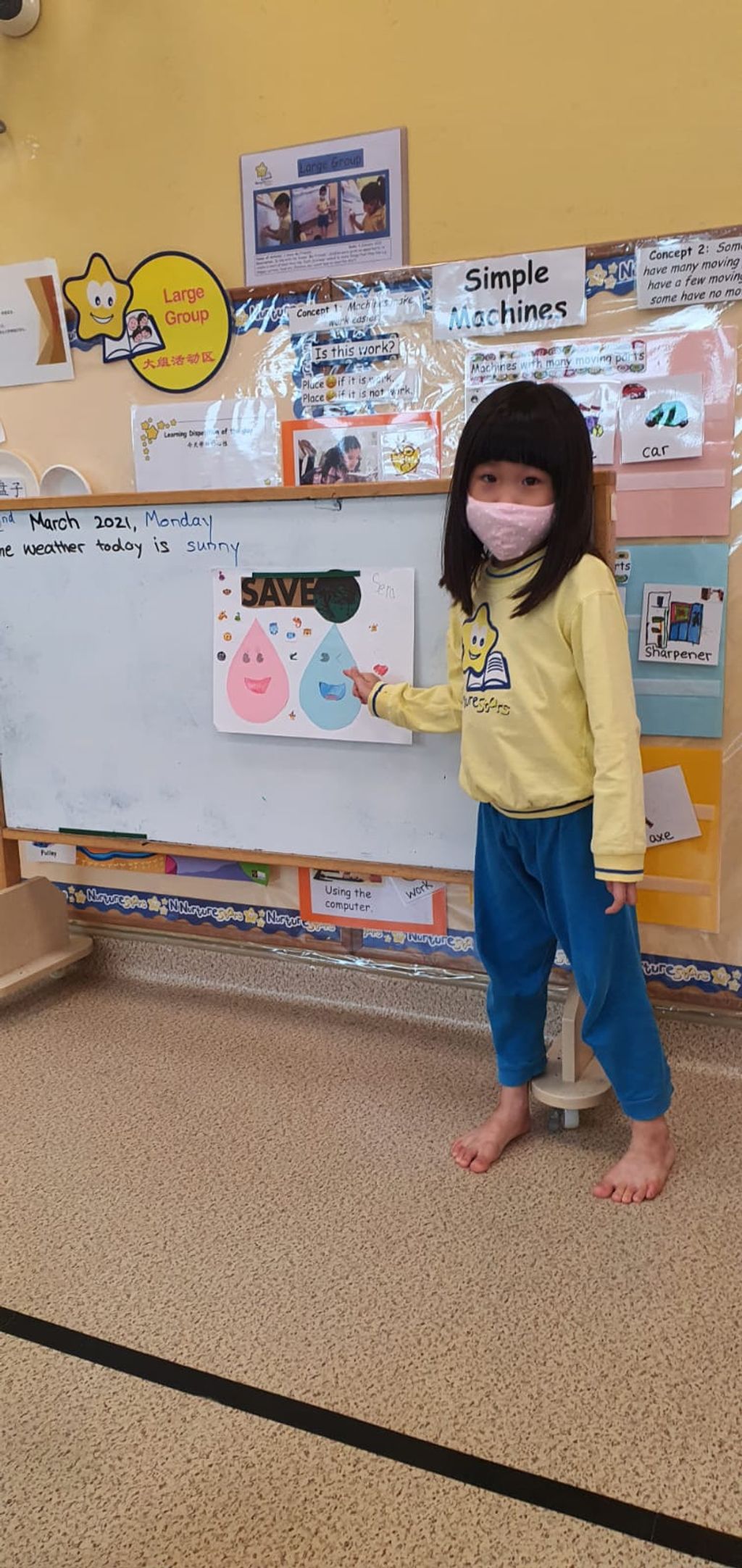 RE: NurtureStars Preschool at SAFRA Punggol's #GoBlue4SG World Water Day celebration 2021 — photo 3