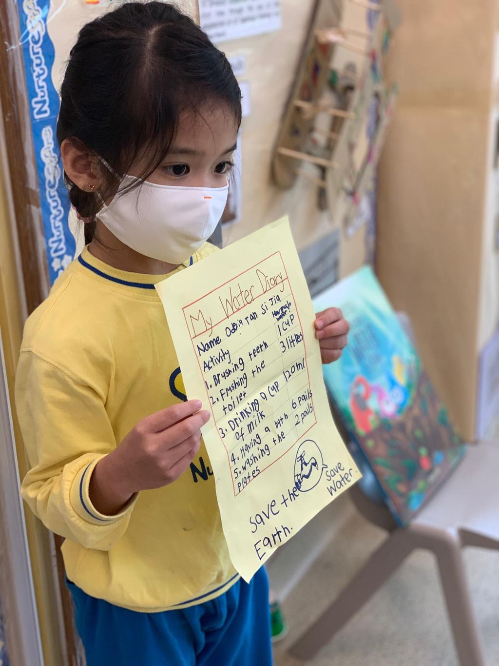 RE: NurtureStars Preschool at SAFRA Punggol's #GoBlue4SG World Water Day celebration 2021 — photo 3