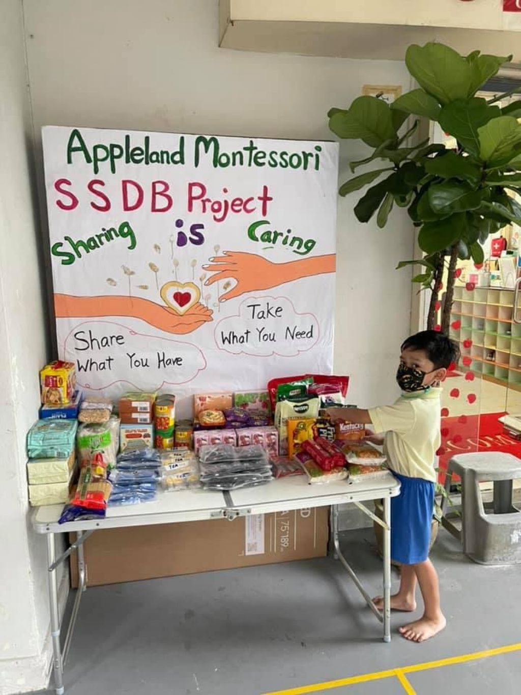 SSDB: Our Mini Food Bank Project. Sharing is Caring