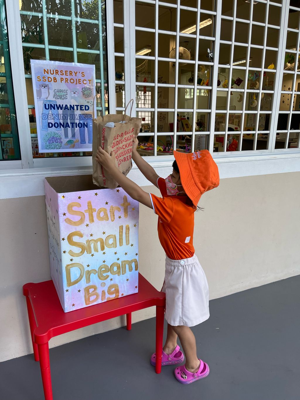 SSDB Launch @ MFS - AMK4: Unwanted Old Jeans Donation Drive — photo 3
