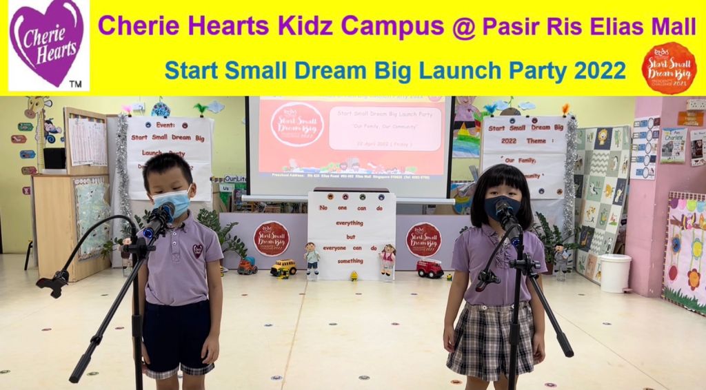 Cherie Hearts Kidz Campus @ Pasir Ris Elias Mall - Event: “Start Small Dream Big Launch Party” on 13 Apr 2022 (Wednesday) — photo 2