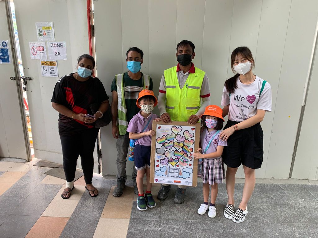 Cherie Hearts Kidz Campus @ Pasir Ris Elias Mall - Project: “Appreciation to Migrant Workers at Construction Site” on 8 Apr 2022 (Friday) — photo 1