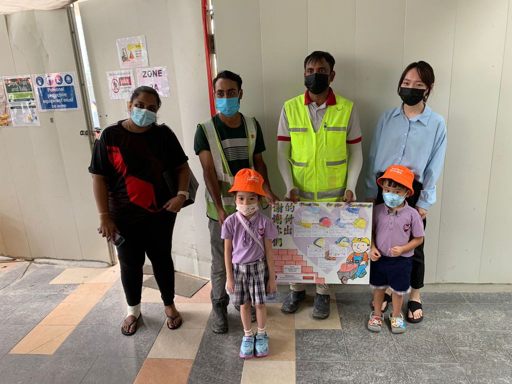 Cherie Hearts Kidz Campus @ Pasir Ris Elias Mall - Project: “Appreciation to Migrant Workers at Construction Site” on 8 Apr 2022 (Friday) — photo 2