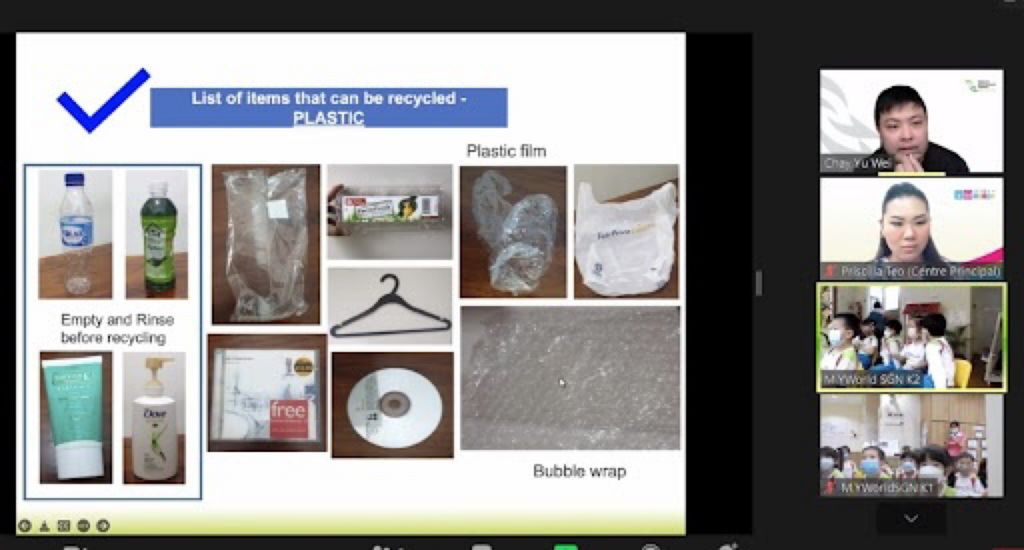Picking trash and learning about Singapore’s waste management system
