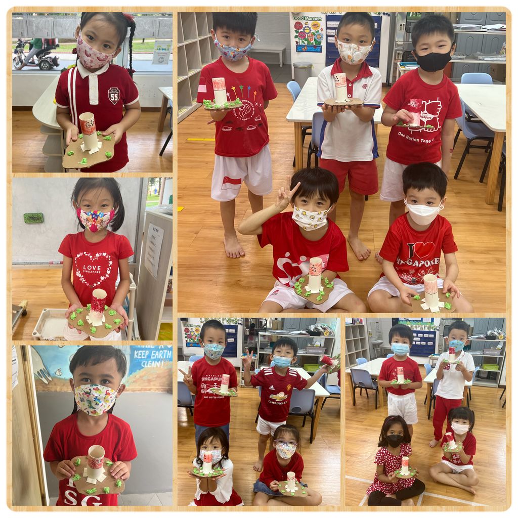 Making pencil holders ✏️ as part of the National Day Celebration 🇸🇬 — photo 2