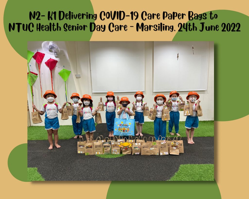 SSDB 2022 – Delivering COVID-19 Care Paper Bags to NTUC Health Senior Day Care – Marsiling — photo 1