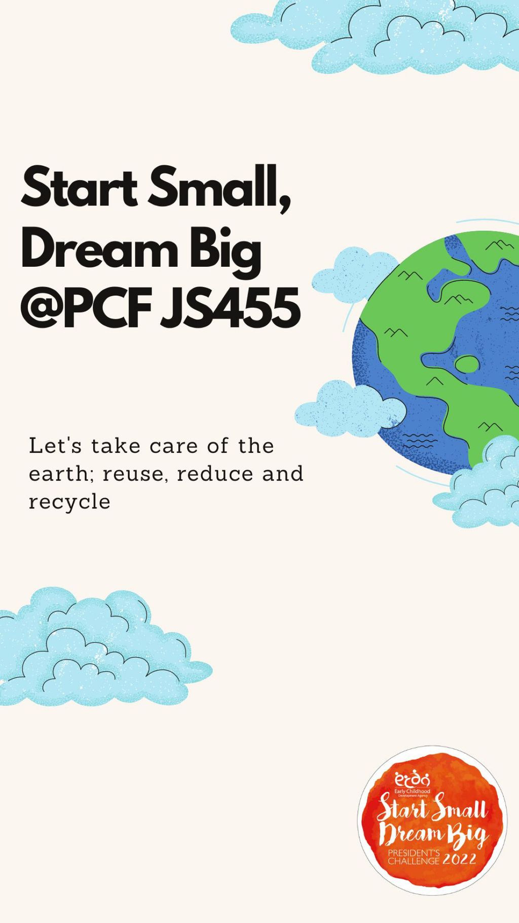 PCF JS BLK455 ( Let’s take care of the Earth)
