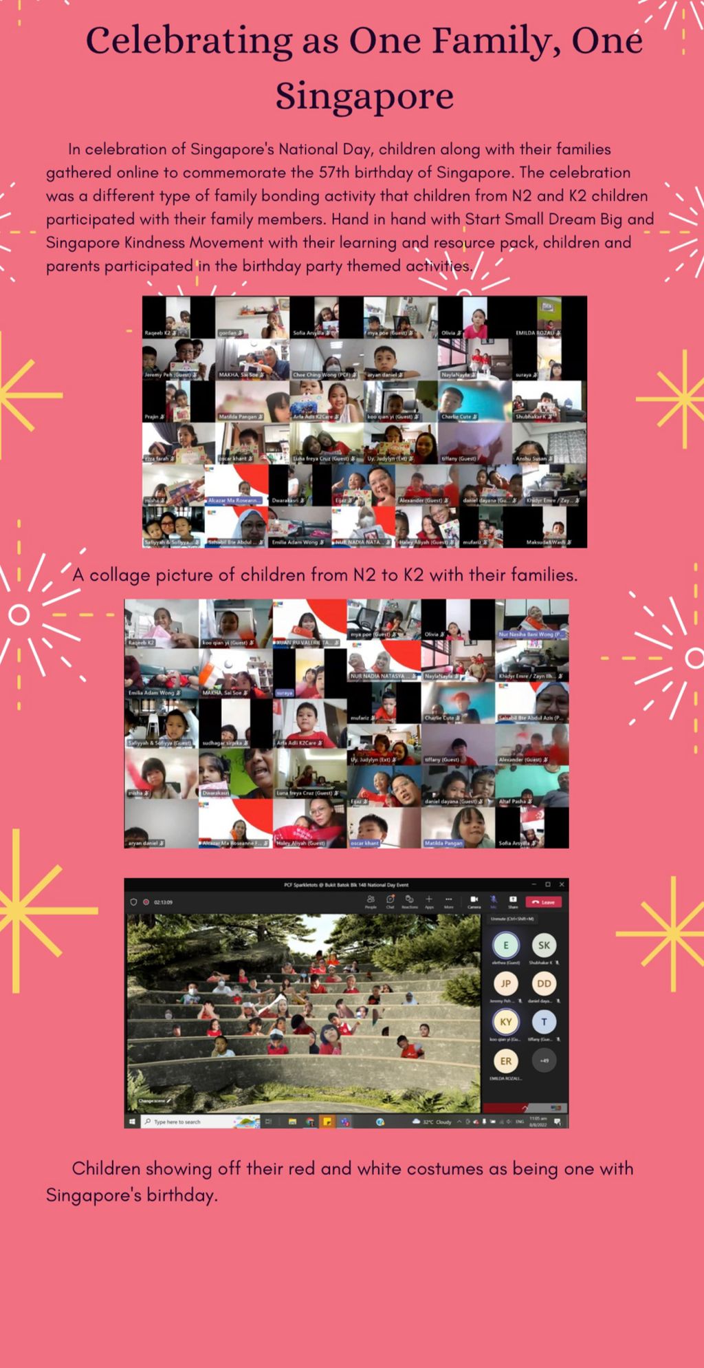 Celebrating as One Family, One Singapore @ PCF Sparkletots Preschool @ Bukit Batok Blk 148