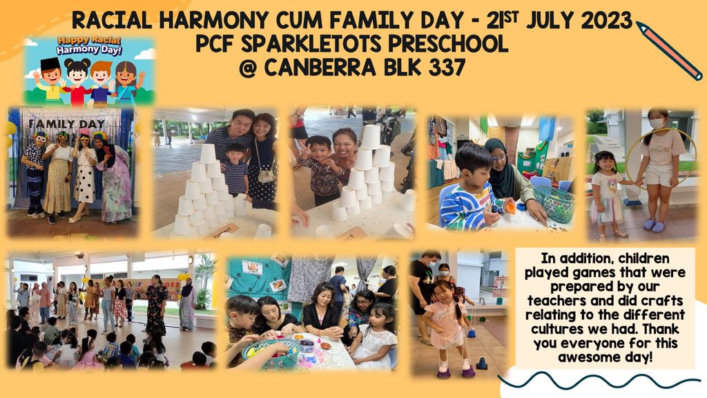 Family Day Cum Racial Harmony Day - PCF Sparkletots Preschool @ Canberra Blk 337 — photo 2