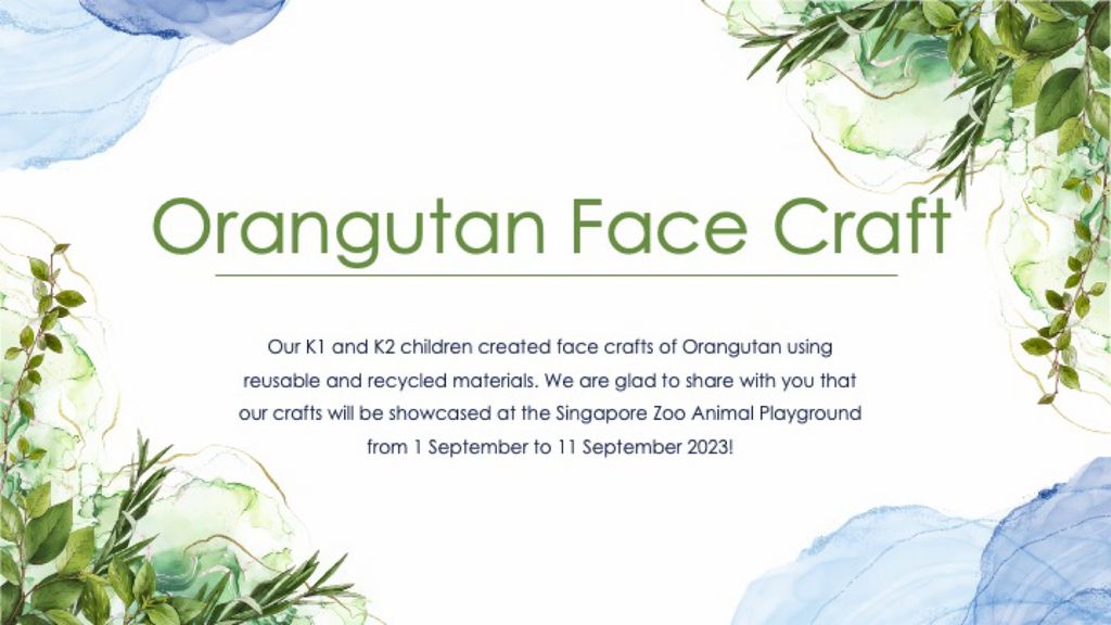 Orangutan Face Craft!