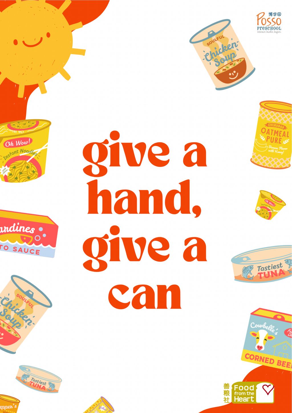Posso Preschool @ Tampines Point - SSDB: Give a Hand, Give a Can