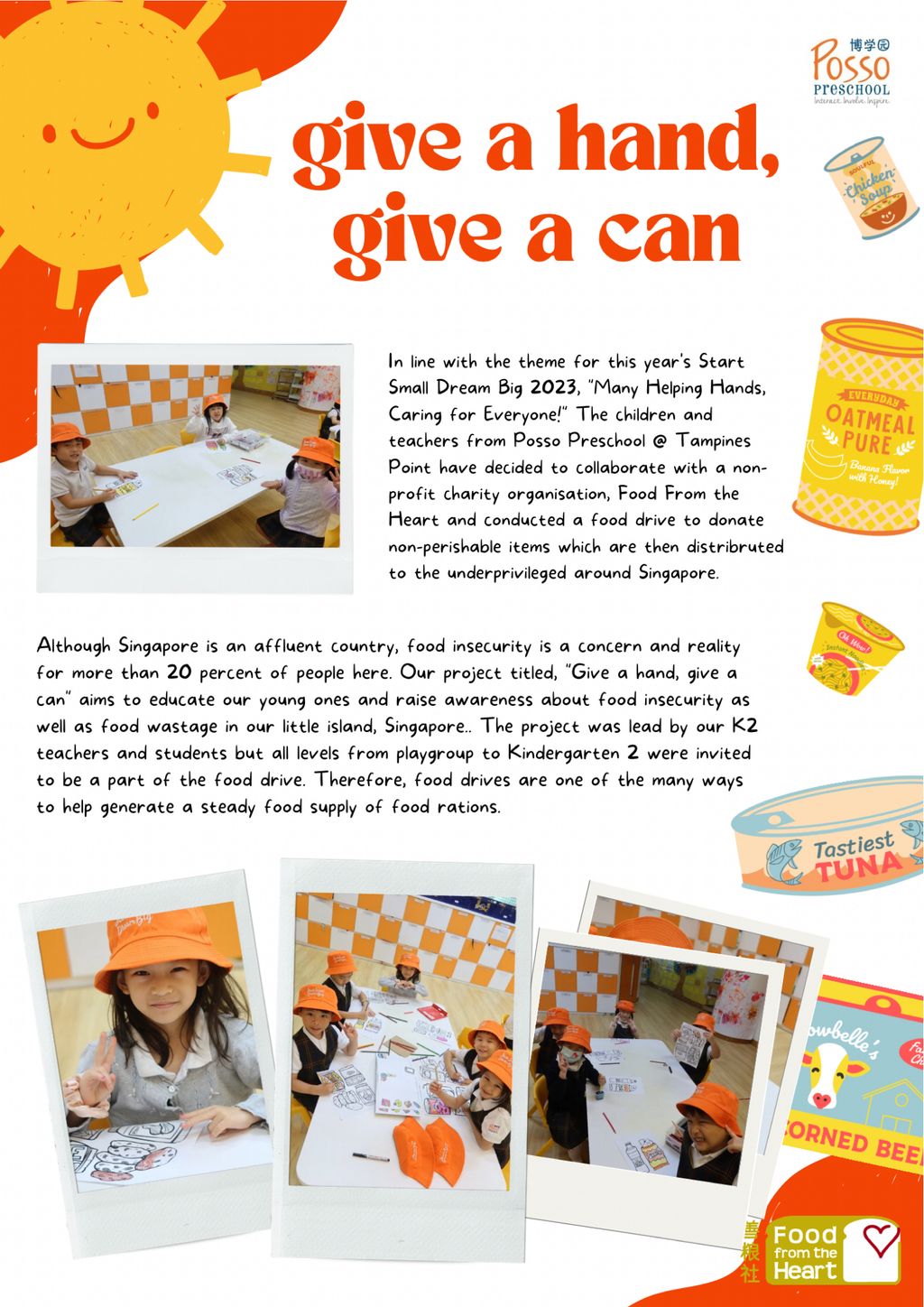 Posso Preschool @ Tampines Point - SSDB: Give a Hand, Give a Can — photo 2