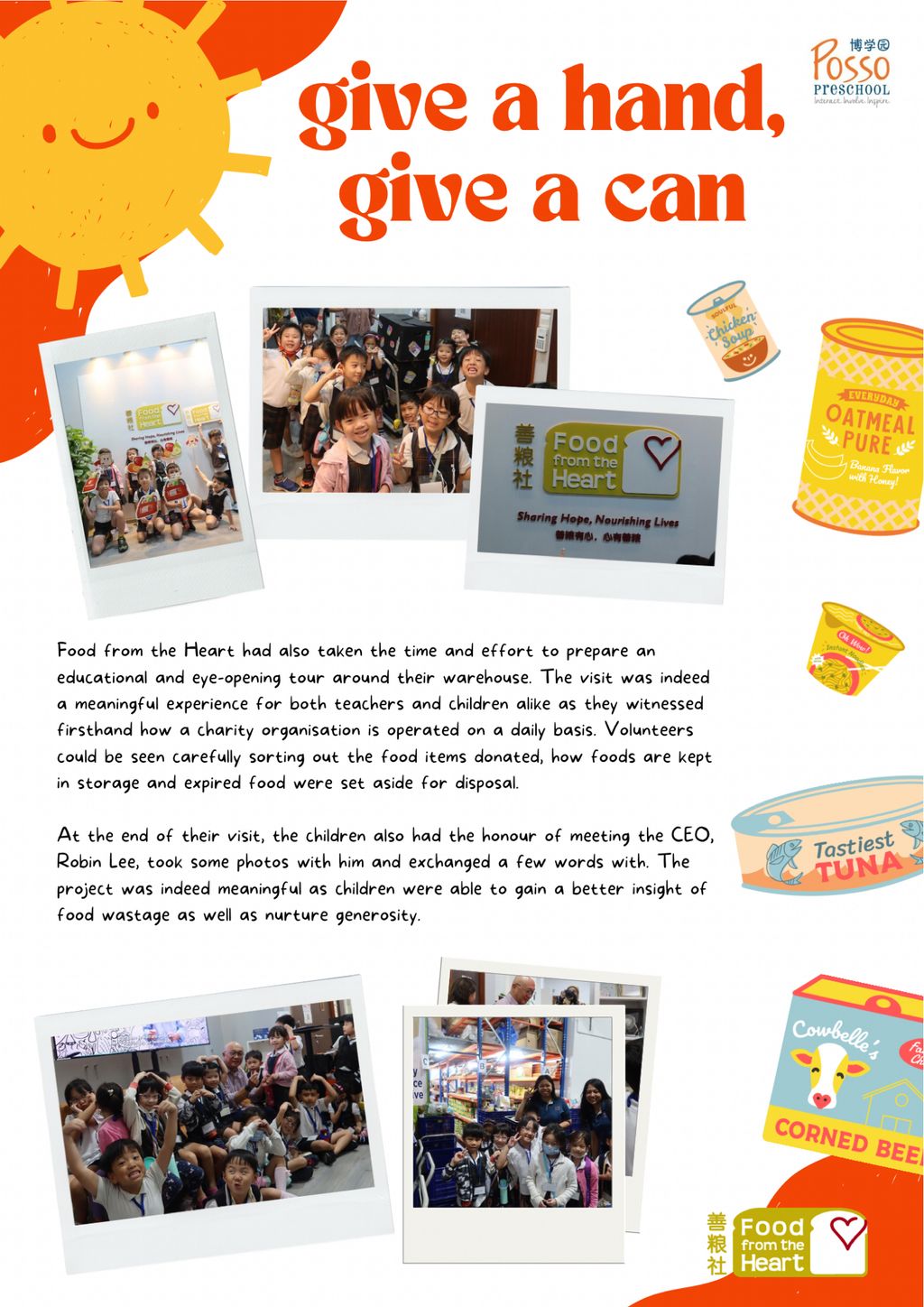 Posso Preschool @ Tampines Point - SSDB: Give a Hand, Give a Can — photo 4