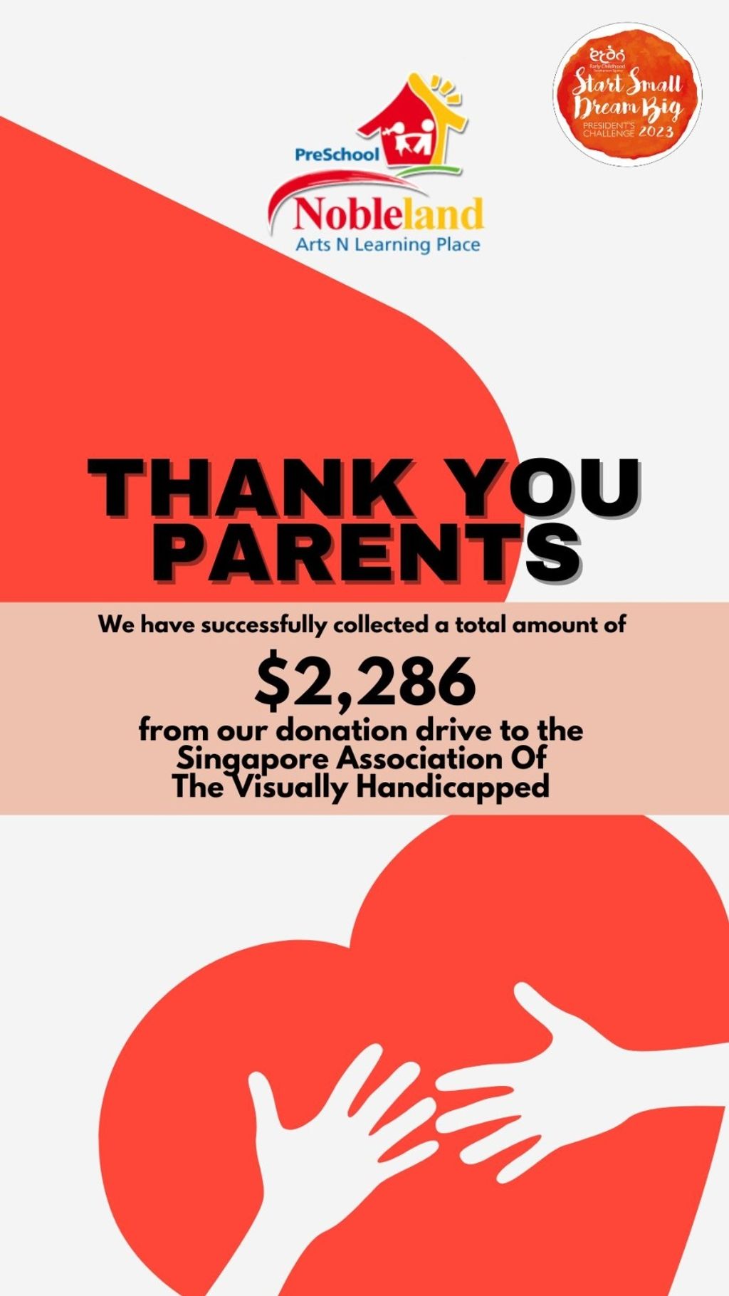 Finale: Donation Drive for Singapore Association of the Visually Handicapped