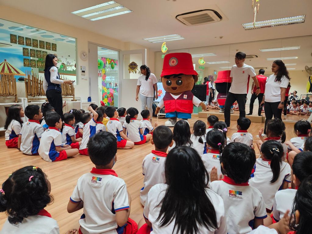 Red Cross Junior (RCJ) Programme: Centre Visit by RCJ Mascot & Basic Bandaging Training Session on 23 April 2024