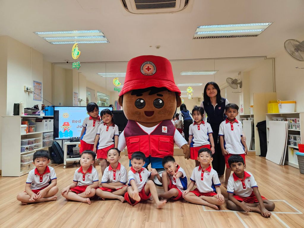 Red Cross Junior (RCJ) Programme: Centre Visit by RCJ Mascot & Basic Bandaging Training Session on 23 April 2024 — photo 1