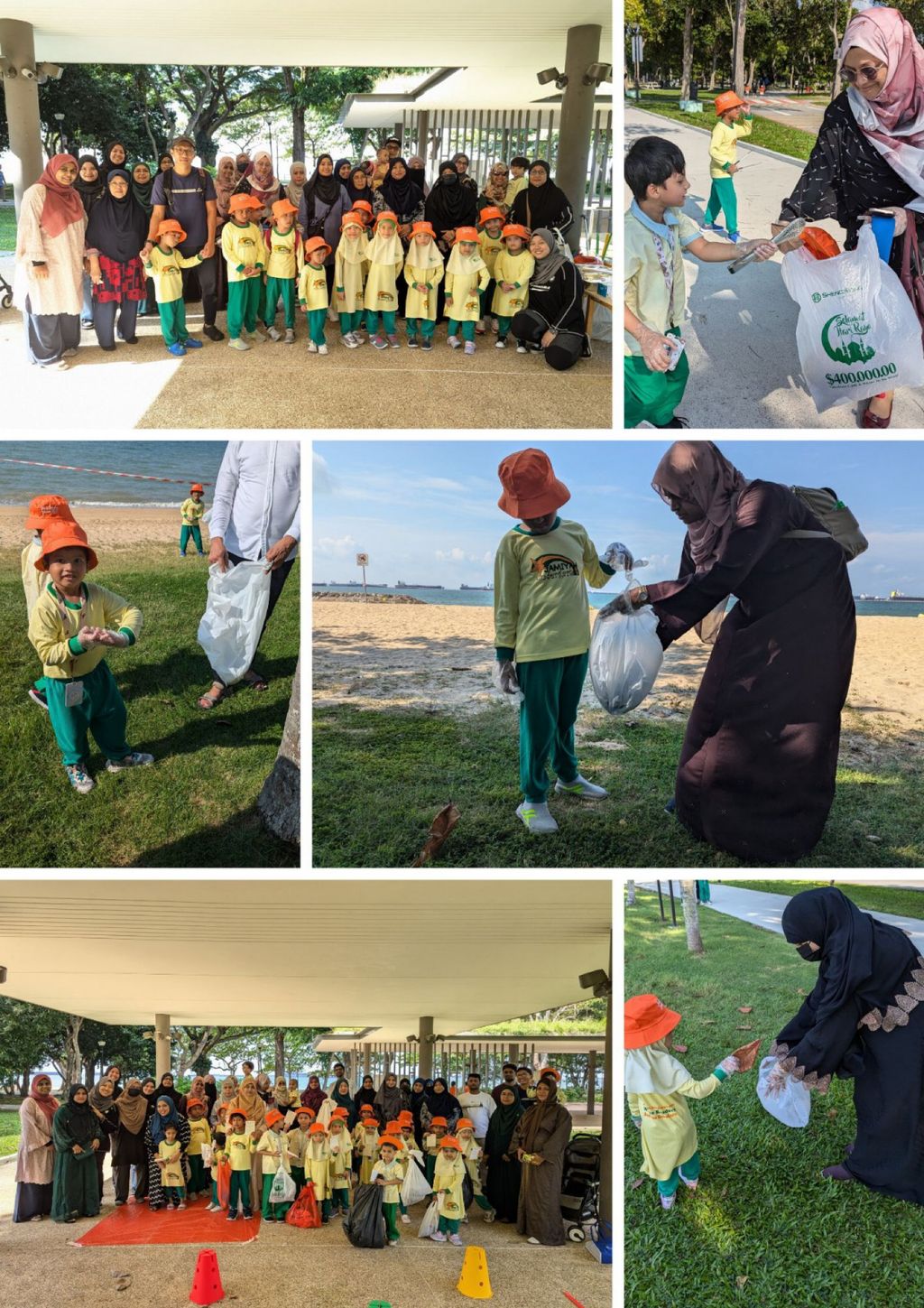 Jamiyah Kindergarten: Beach Cleanup@East Coast Beach (SSBG/Go Green SG)
