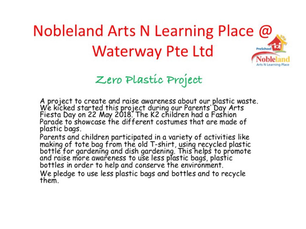 Zero Plastic Waste Project