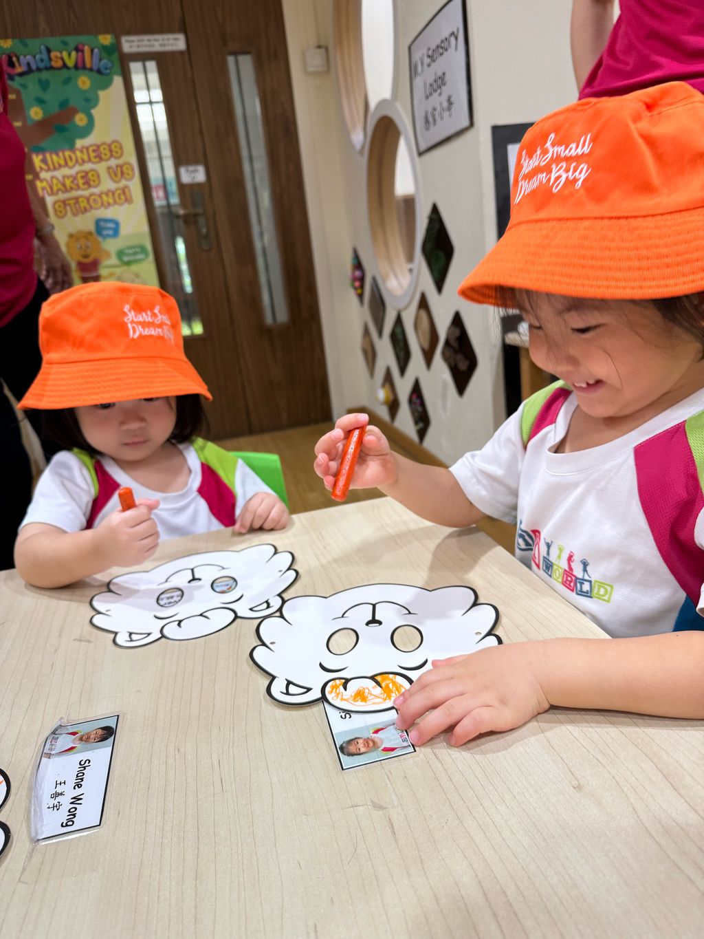 Singa Mask Colouring Activity