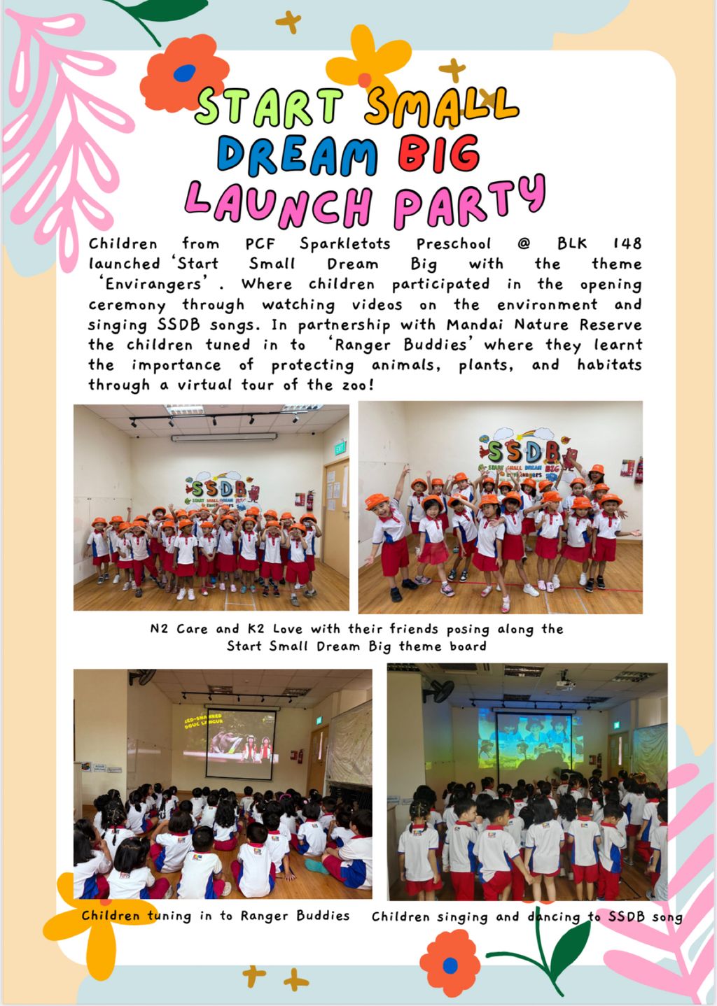 SSDB Launch Party with Envirangers @ PCF Bukit Batok Blk 148
