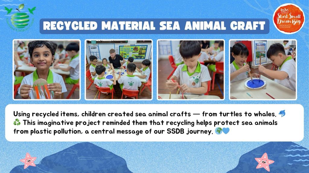 Tiny Hands, Big Splash: Recycled Material Sea Animal Craft