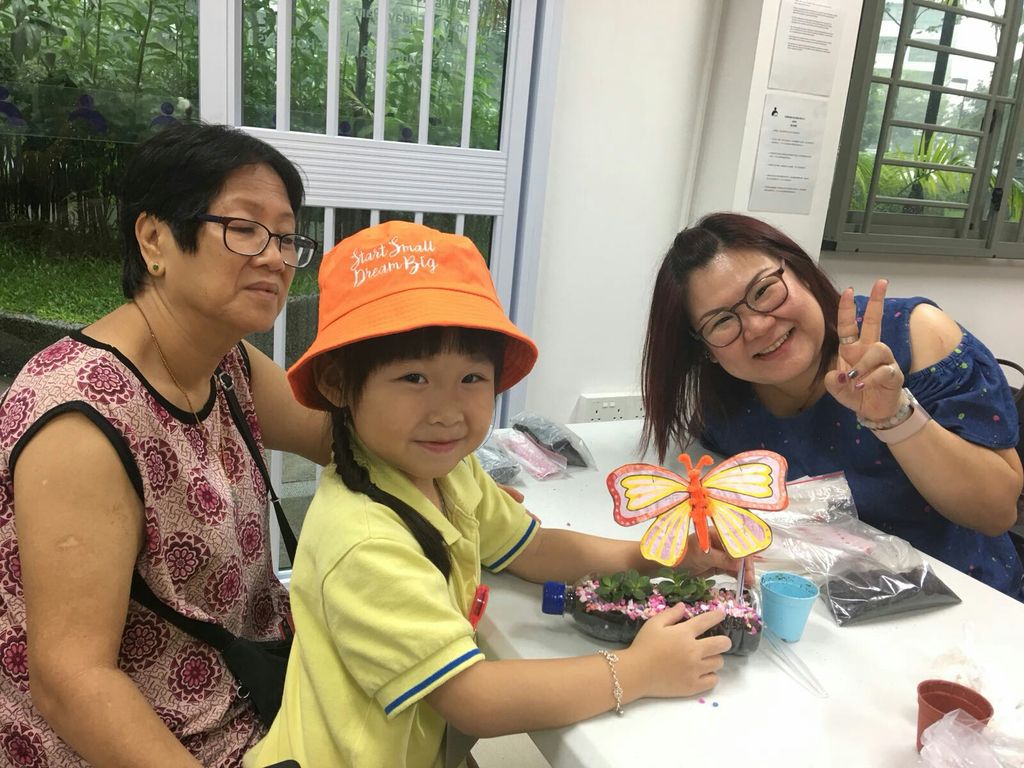Intergenerational Bonding with the Seniors of MindCare Senior Activity Centre and NurtureStars Punggol through Terrarium Making! — photo 3