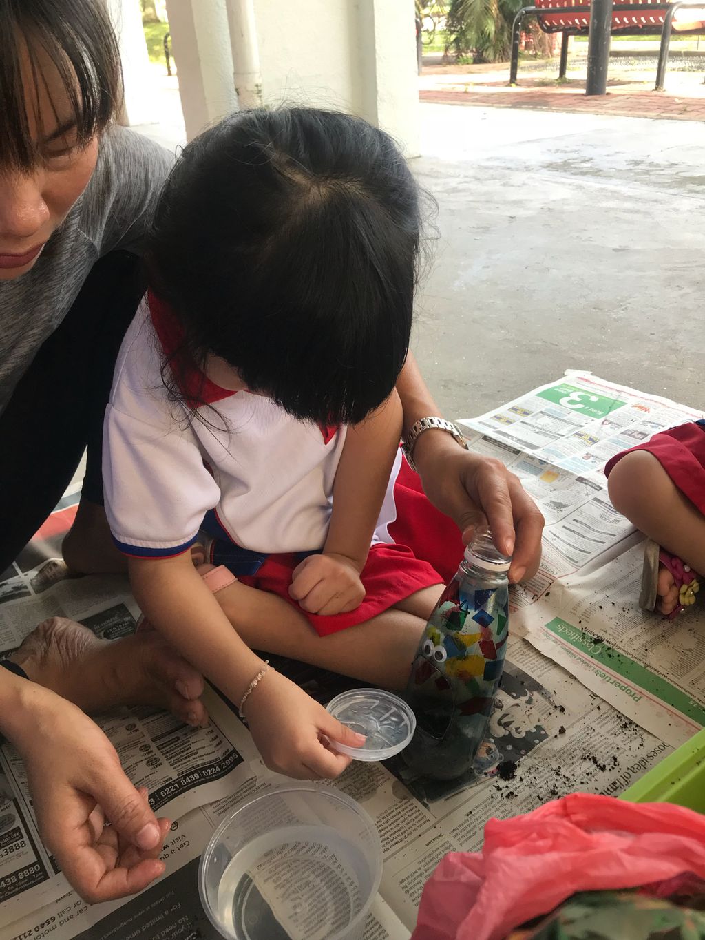 Upcycling our water bottles through planting — photo 10