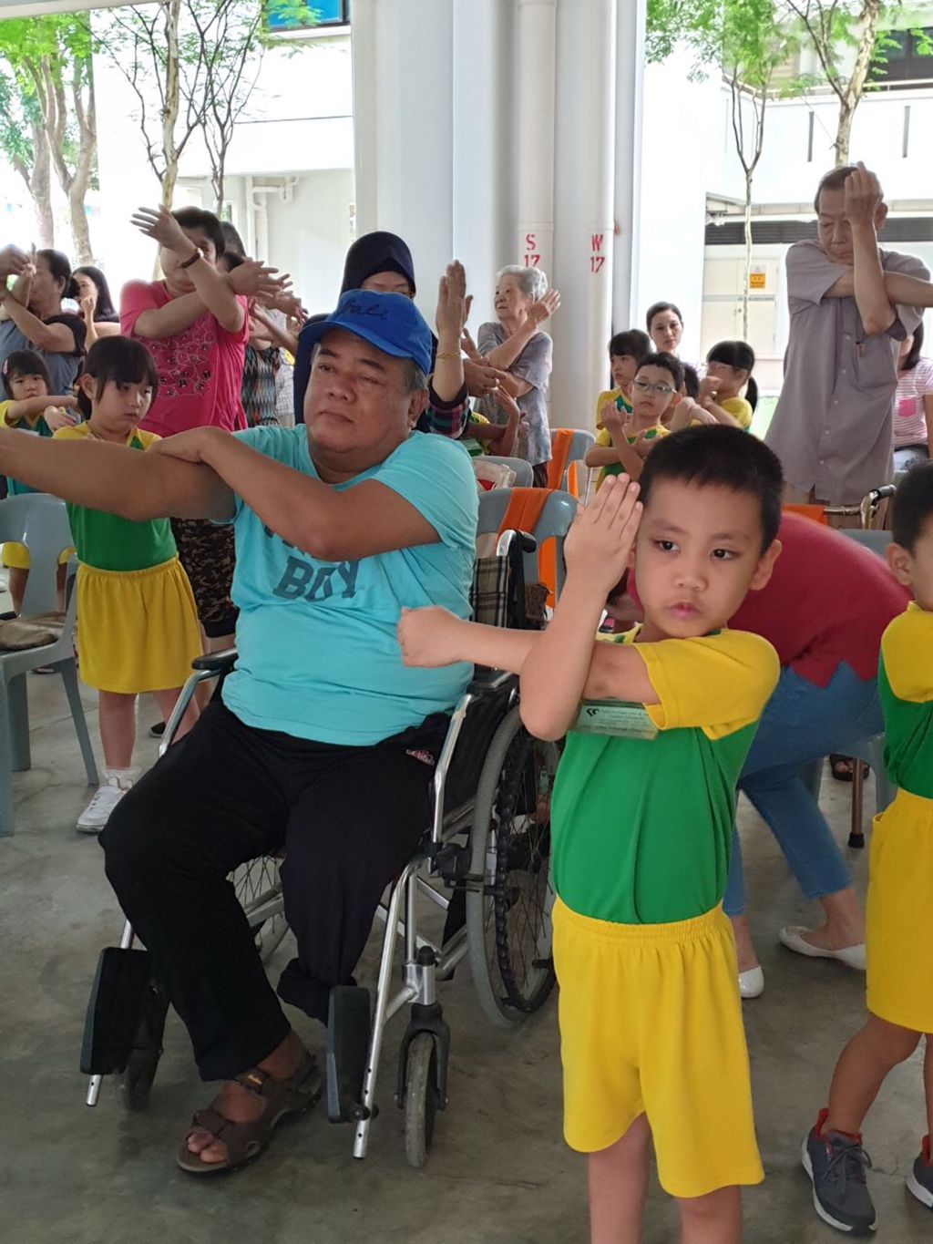 Care for Elderly: Exercise and Breakfast at TOUCH Senior Activity Centre