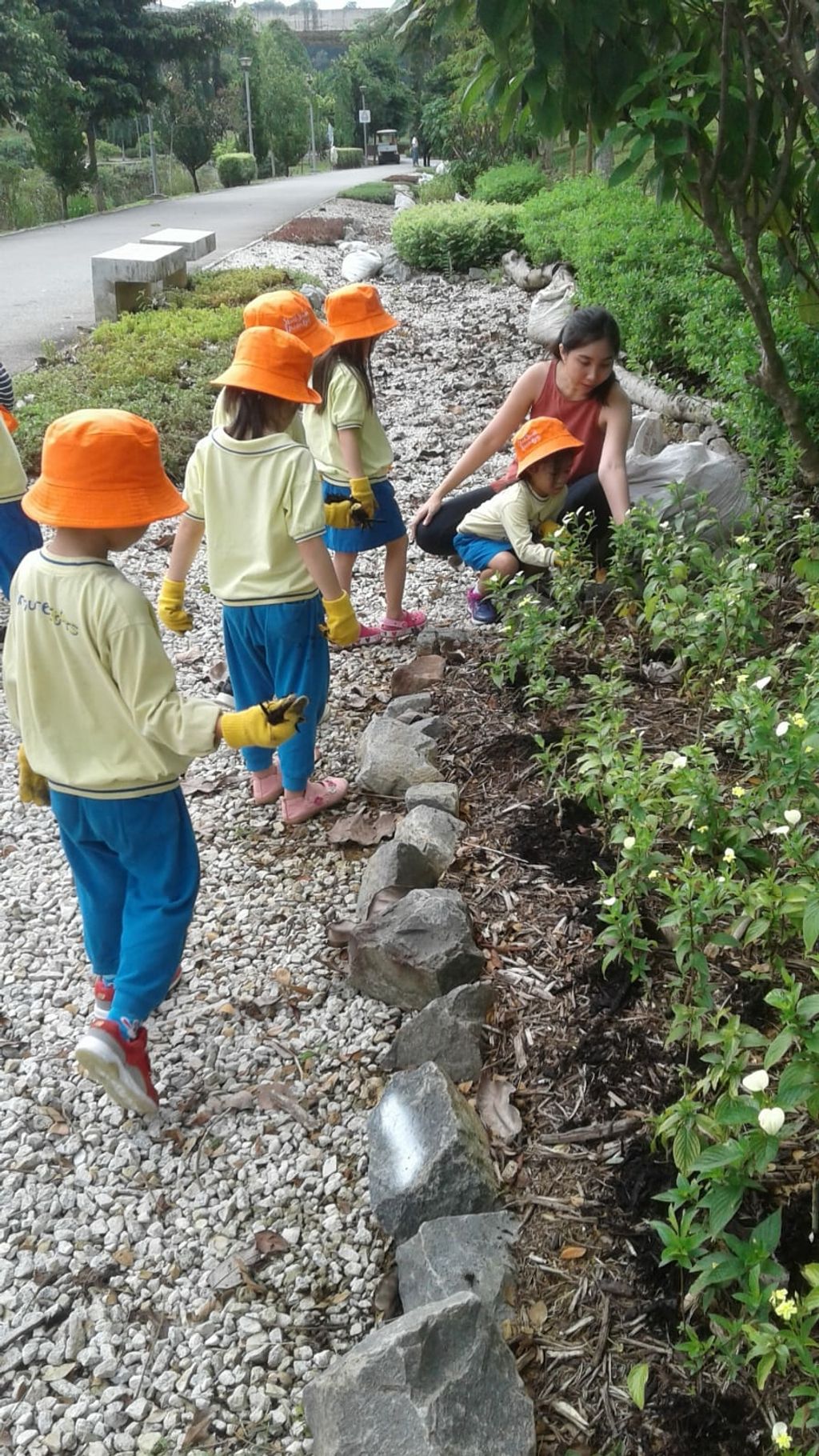 NurtureStars Punggol nurturing Punggol Waterway Park through organic mulching! — photo 6