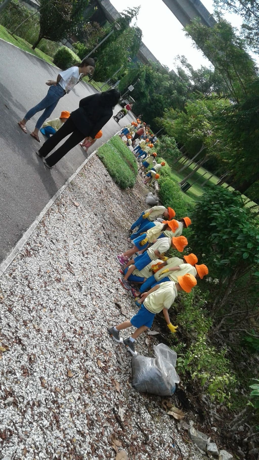NurtureStars Punggol nurturing Punggol Waterway Park through organic mulching! — photo 1