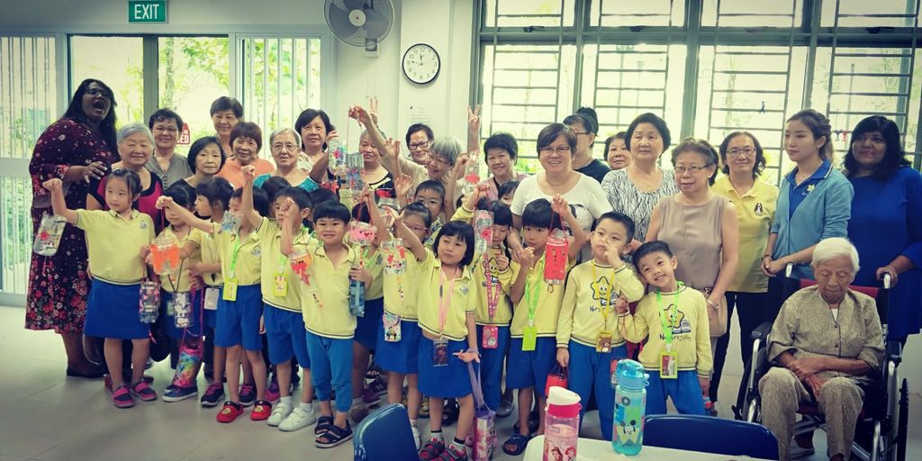 Mid Autumn Reunion With Seniors from MindCARE Senior Activity Centre to promote continuity of inter-generational bonding!