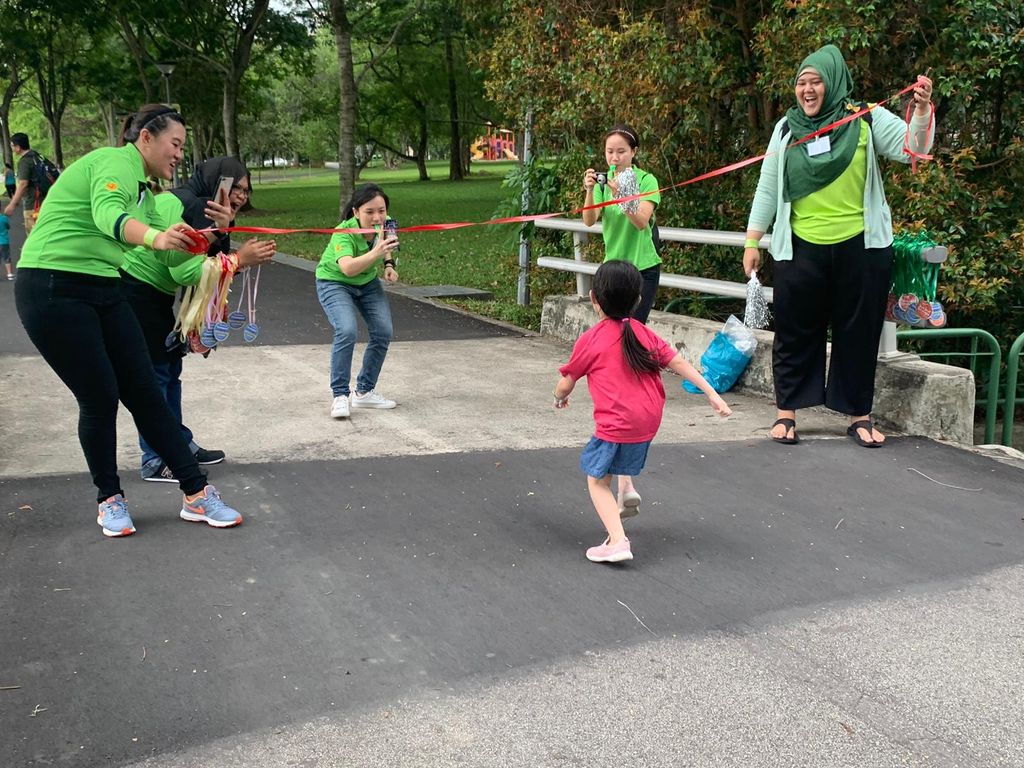 "CHAMPIONS" SSBB LAUNCH during the Earth Day Fun Run ( My First Skool Pasir Ris 2 Blk 234/487)