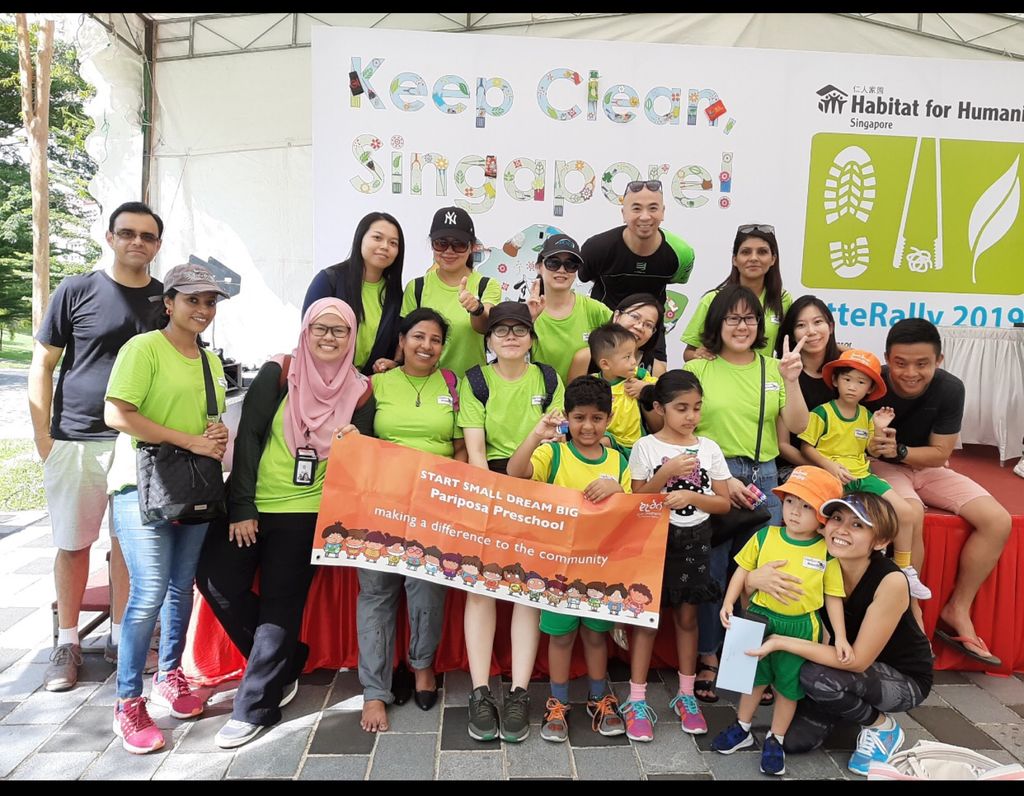 Pariposa Preschool Community Involvement Programs - Keep Clean, Singapore Beach Clean Up 2019 and LitteRally event — photo 1