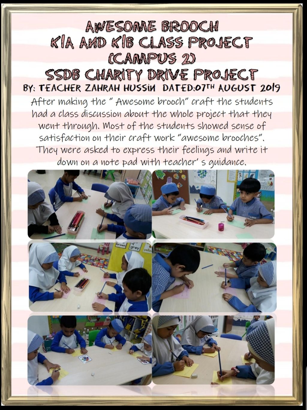 Awesome Brooch-K1 (Campus 2) SSDB Charity Drive Project
