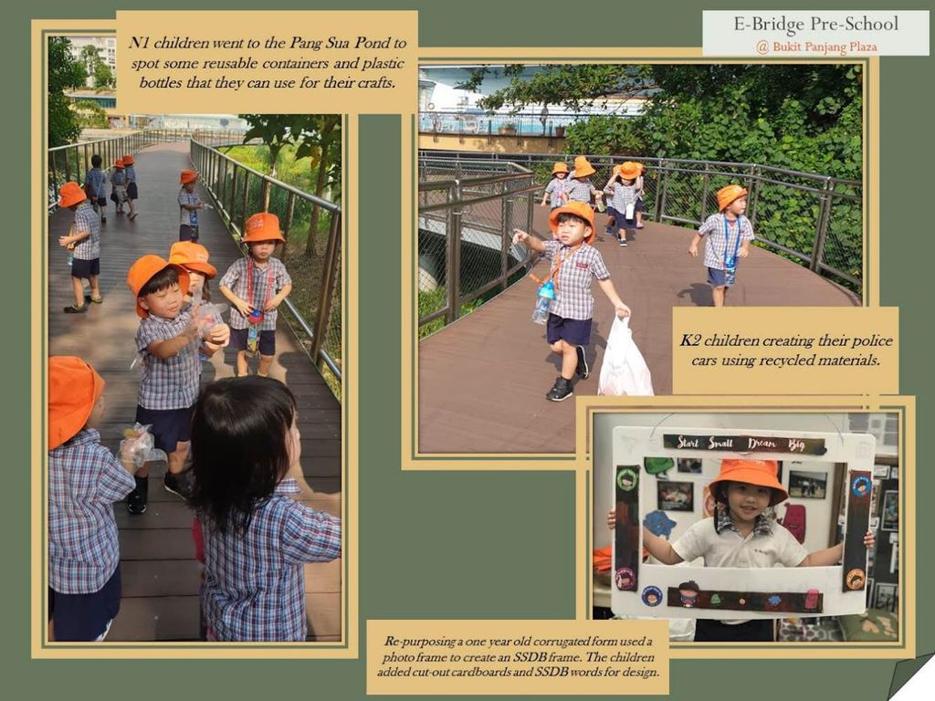 “Upcycling for the Better Future.” @ E- Bridge Preschool- Bukit Panjang Plaza