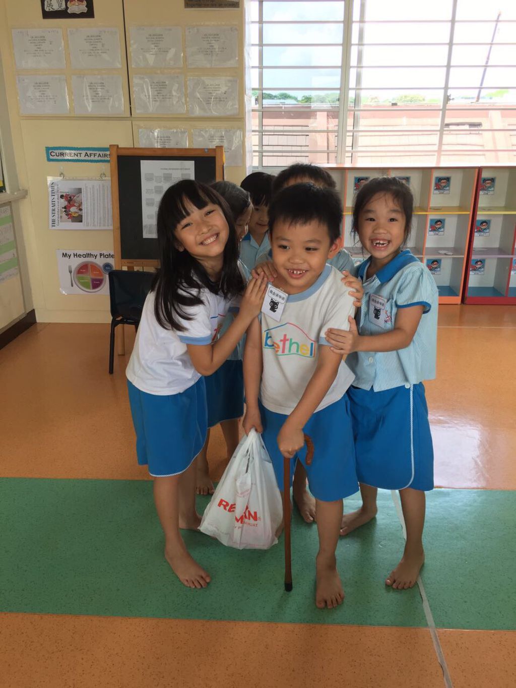 Start Small Dream Big Project, Phase 1: Showing kindness to the elderly in the family and public